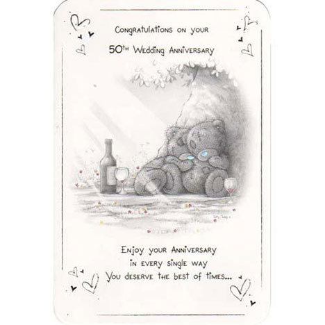 50th Wedding Anniversary Me to You Bear Card £2.40